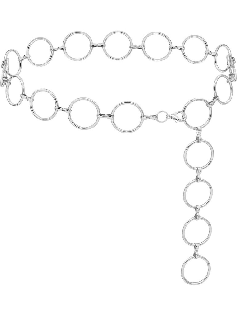 Chunky Metal Waist Chain for Women | Stylish Belly Link Belt for Dresses